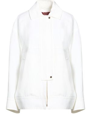 Max Mara Jacket Viscose, Linen - White
