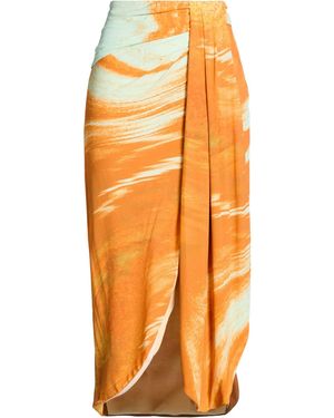 Jonathan Simkhai Maxi Skirts - Orange