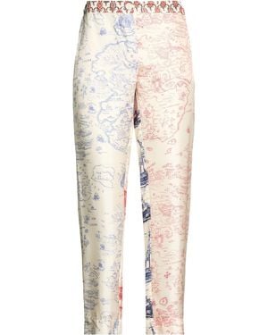 La Prestic Ouiston Trousers Silk - Natural