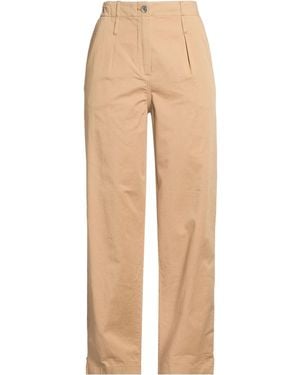 Samsøe & Samsøe Sand Trousers Organic Cotton, Linen, Elastane - Natural