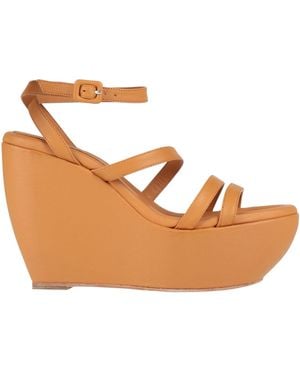 Paloma Barceló Camel Sandals Leather - Brown