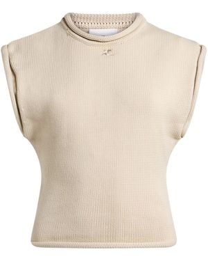 Courreges Sweater Cotton, Polyamide - White