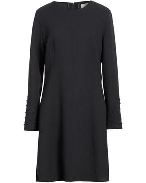 AVOLIO Milano Mini Dress Virgin Wool - Black
