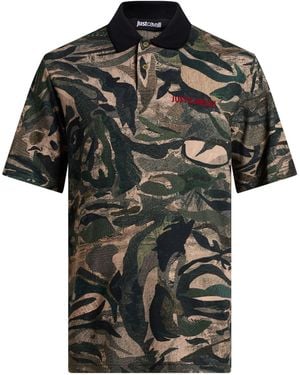 Just Cavalli Polo Shirts - Black