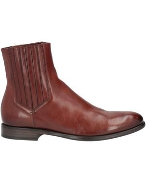 Pantanetti Tan Ankle Boots Leather - Brown