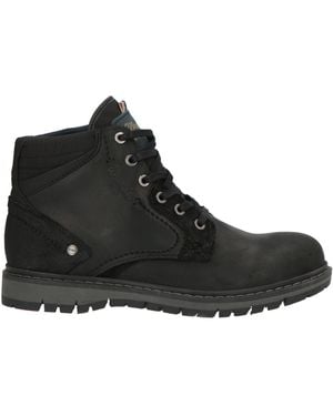 Wrangler Ankle Boots Leather, Textile Fibres - Black