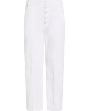 Dondup Pants Cotton, Elastane - White