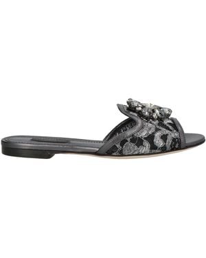 Dolce & Gabbana Sandals Textile Fibres - Grey