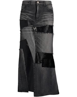 Junya Watanabe Denim Skirt Cotton - Black