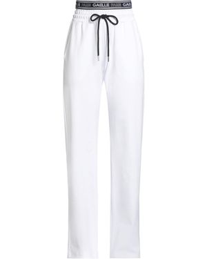 Gaelle Paris Trousers Polyamide, Viscose, Elastane - White
