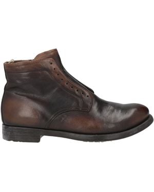 Officine Creative Dark Ankle Boots Leather - Brown