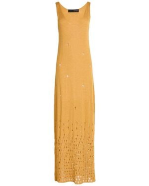Messagerie Patrizio Piscaglia Maxi Dress Viscose, Linen, Cotton - Metallic