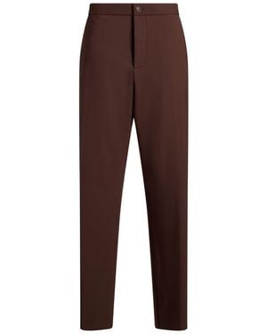 Antonelli Pants Polyester, Virgin Wool, Elastane - Brown
