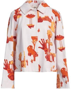 ODEEH Jacket Cotton, Elastane - Red