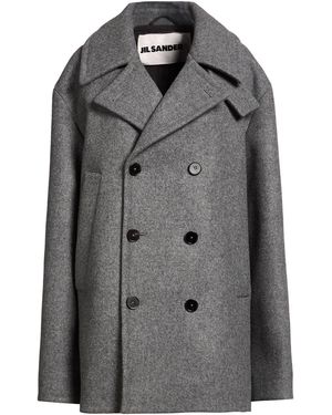 Jil Sander Coat Wool - Gray