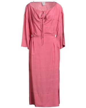 Ballantyne Midi Dress Viscose, Linen, Cotton - Pink