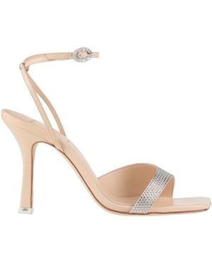 Black Suede Studio Sandals Textile Fibers - White