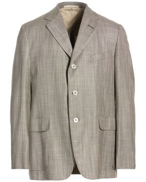 dunhill Blazer Silk, Wool - Gray