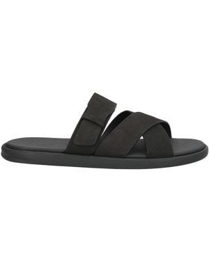 Doucal's Sandals Leather - Black