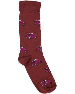 LANZA LE CALZE Socks & Hosiery Cotton, Elastane - Red
