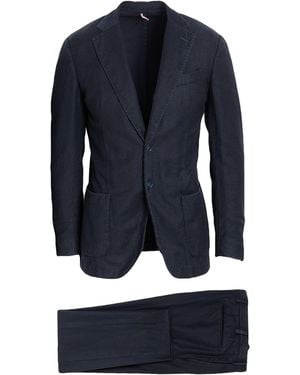 Santaniello Midnight Suit Wool - Blue