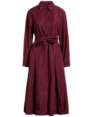 SENSO by ATMOSFASHION Burgundy Midi Dress Polyester - Purple