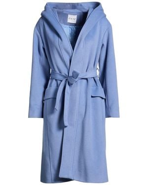 Exte Coat Polyester, Viscose, Elastic Fibers - Blue