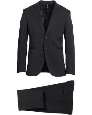 Santaniello Suit Polyester, Wool, Elastane - Blue