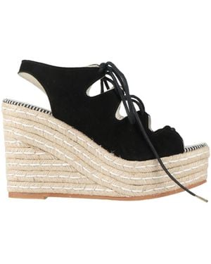 Espadrilles Sandals Soft Leather - Black