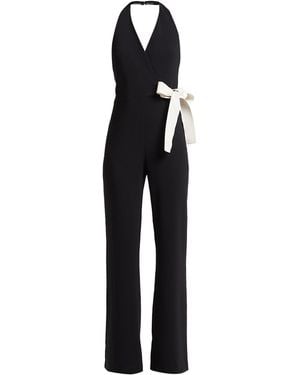 Pinko Belted Halterneck Jumpsuit - Black