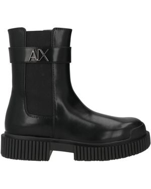 ARMANI EXCHANGE Ankle Boots - Black