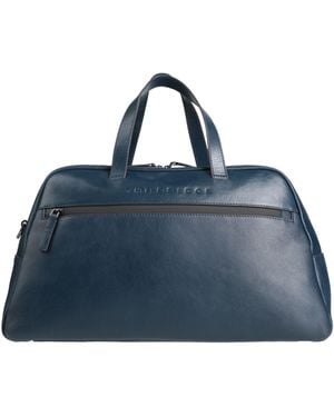 The Bridge Duffel Bags Leather - Blue