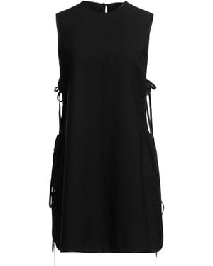 Rosetta Getty Mini Dress Viscose, Cotton, Silk - Black