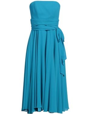 ATELIER LEGORA Azure Midi Dress Polyester, Viscose - Blue