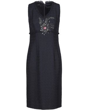 Clips Midnight Midi Dress Virgin Wool, Polyamide - Blue