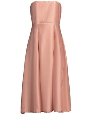 Siste's Capsule Antique Rose Midi Dress Polyester - Pink