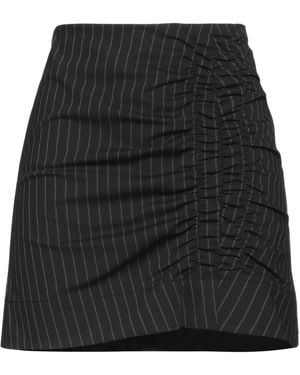 Ganni Mini Skirt Recycled Polyester, Viscose, Elastane, Polyester - Black
