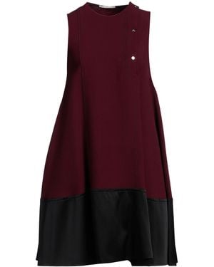 Marco De Vincenzo Plum Mini Dress Acetate, Viscose, Silk, Cotton, Polyamide - Purple