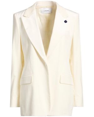 Lardini Blazer Cotton, Modal, Elastane - White
