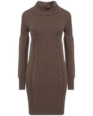 Pianurastudio Vestito Corto - Marrone