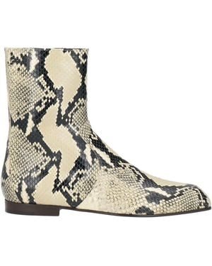 KHAITE Light Ankle Boots Leather - Natural