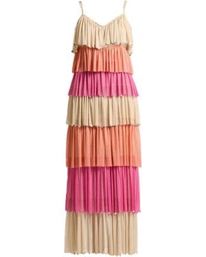 Forever Unique Maxi Dress Polyester - Pink