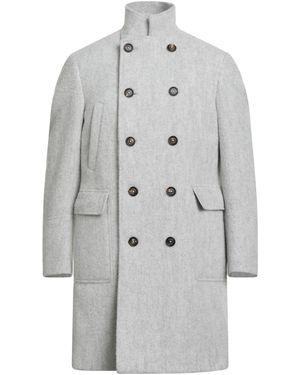 Eleventy Platinum Light Coat Alpaca Wool, Polyamide, Wool - Grey