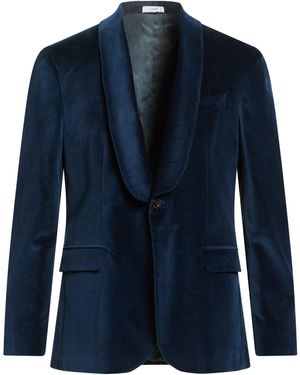 Boglioli Blazer Cotton, Elastane - Blue