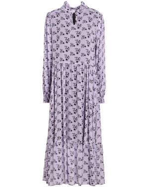 Shirtaporter Lilac Midi Dress Viscose - Purple