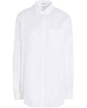 Massimo Alba Shirt Cotton, Linen - White