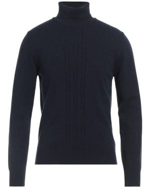 Luigi Borrelli Napoli Rollkragenpullover - Blau