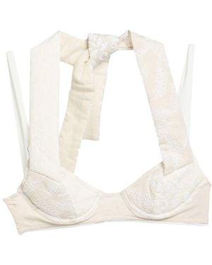 Jacquemus Ivory Top Cotton, Linen - White