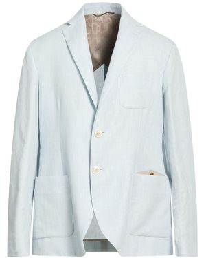 Agnona Blazer Hemp, Cotton, Wool - Blue