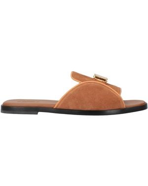 Agnona Sandals Leather - Brown